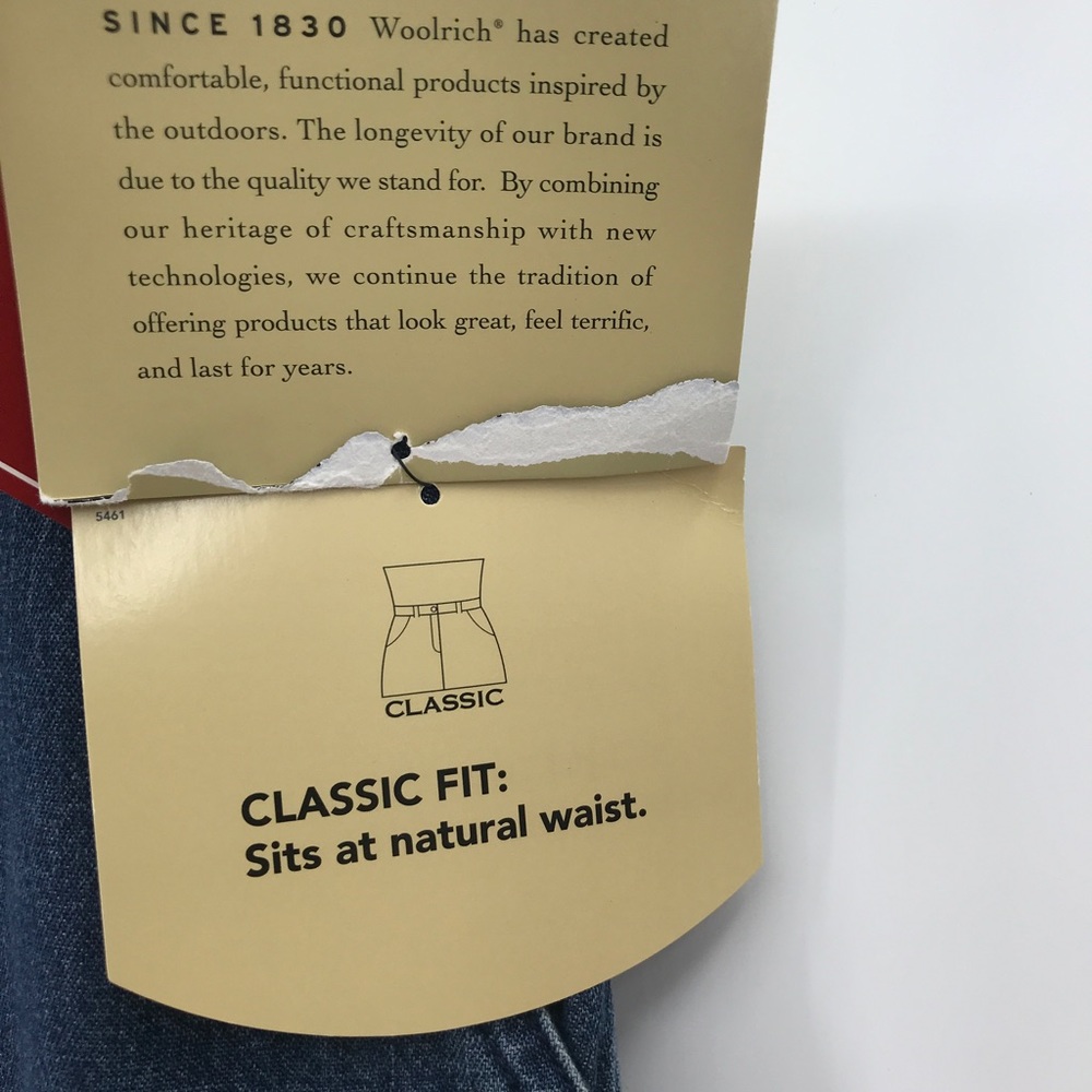 NWT Woolrich jean capris classic fit women's size 8 petite Dark blue wash - Picture 8 of 9